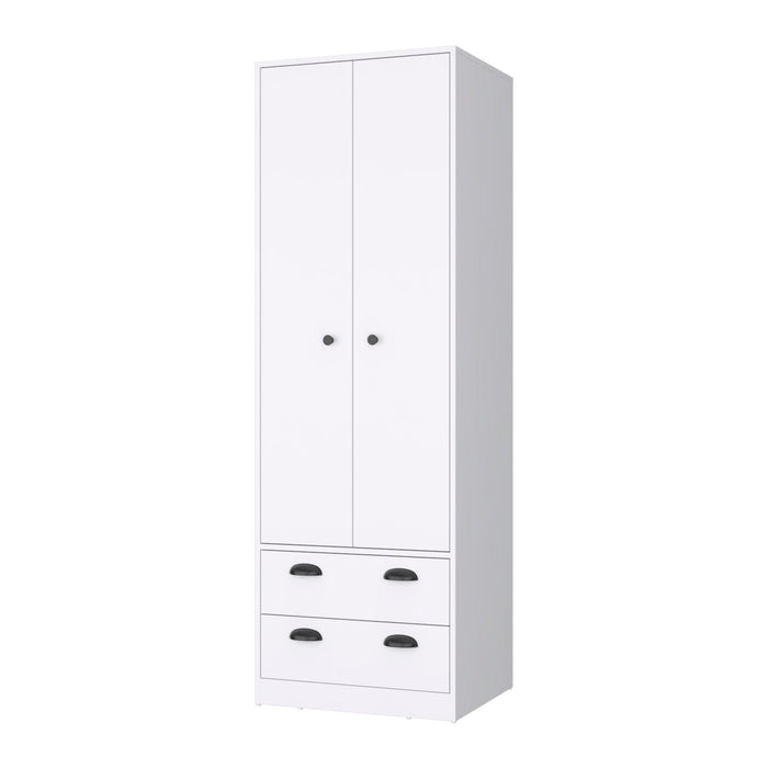 2 Drawer Combo Dresser - White