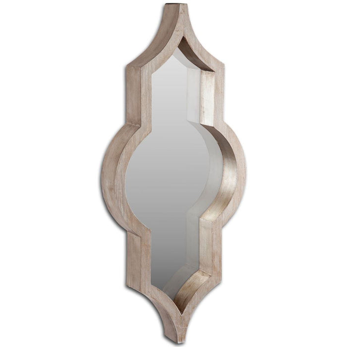 34" Novelty Framed Accent Mirror - Natural