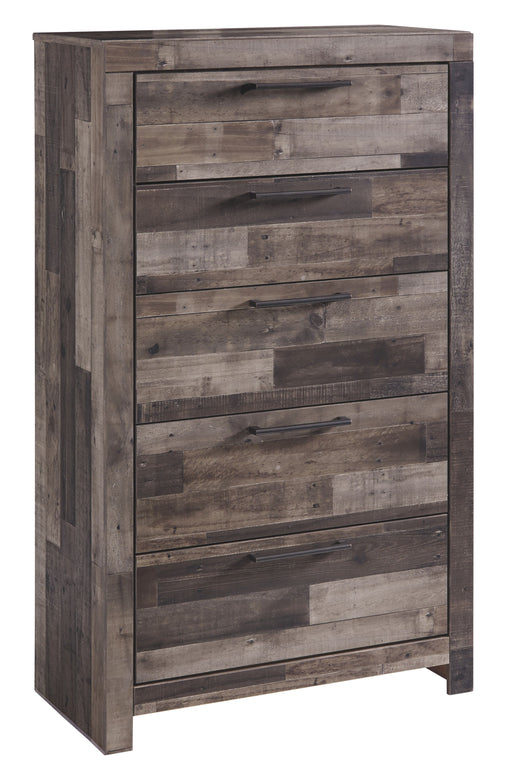 Derekson - Multi Gray - Five Drawer Chest - Simple Home Plus