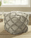 Adelphie - Gray - Pouf - Simple Home Plus