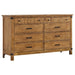 Brenner - 8-Drawer Dresser - Rustic Honey - Simple Home Plus