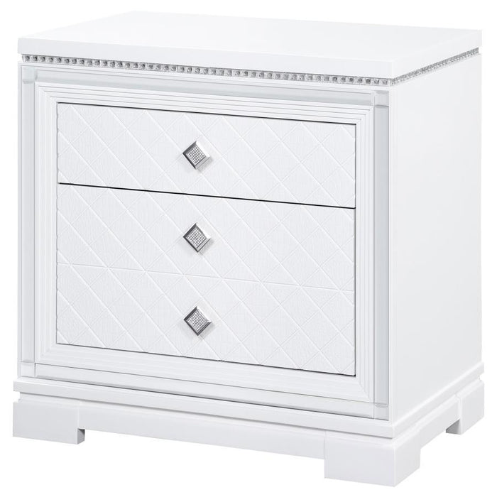 Eleanor - Rectangular 2-Drawer Nightstand - Simple Home Plus