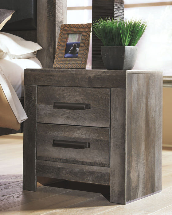 Wynnlow - Gray - Two Drawer Night Stand - Simple Home Plus