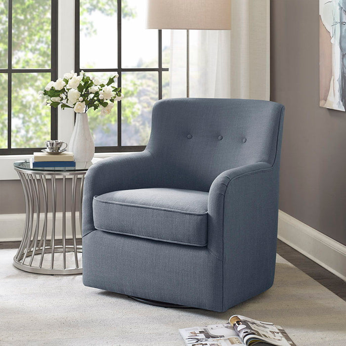 Adele - Swivel Chair - Blue