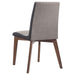 Redbridge - Upholstered Side Chairs (Set of 2) - Gray And Natural Walnut - Simple Home Plus