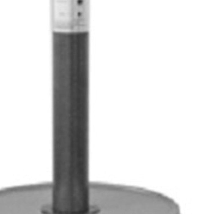 48000 Btu Steel Propane Cylindrical Pole Standing, Patio Heater - Silver