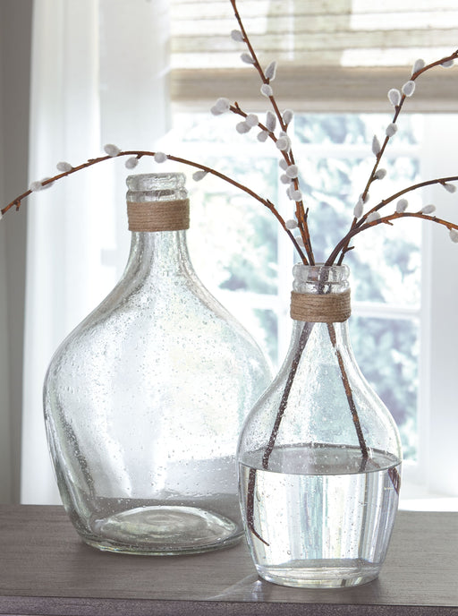 Marcin - Clear - Vase Set (Set of 2) - Simple Home Plus