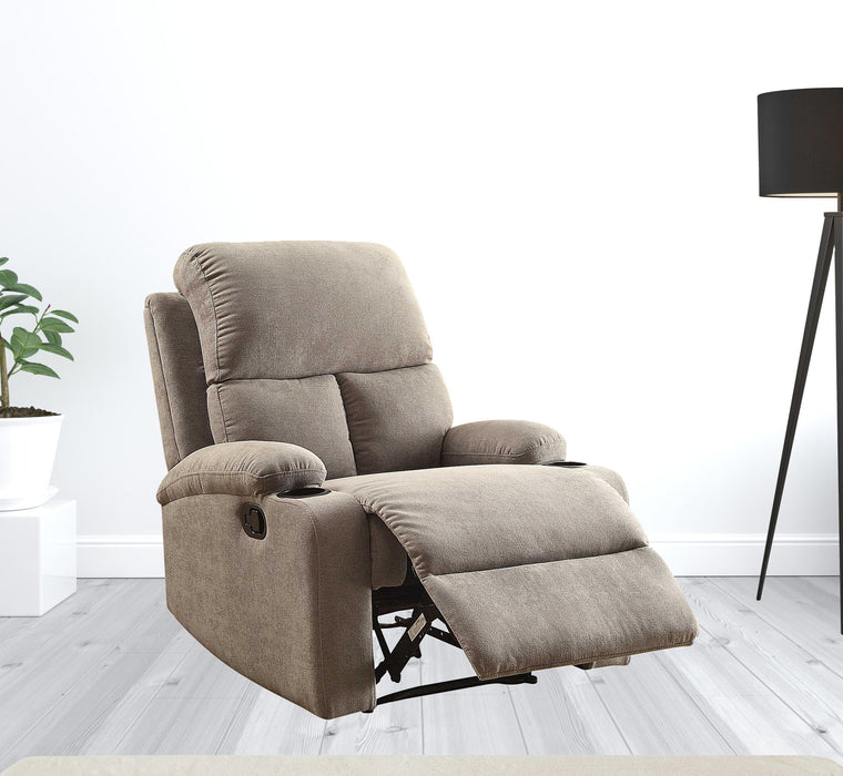 Linen Recliner - Gray