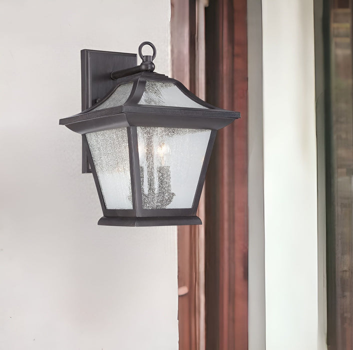 Xl Birdhouse Shape Outdoor Wall Light - Matte Black