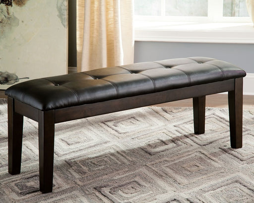 Haddigan - Dark Brown - Large Uph Dining Room Bench - Simple Home Plus