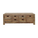 Esther - 6-Drawer Storage Coffee Table - Natural Sheesham - Simple Home Plus