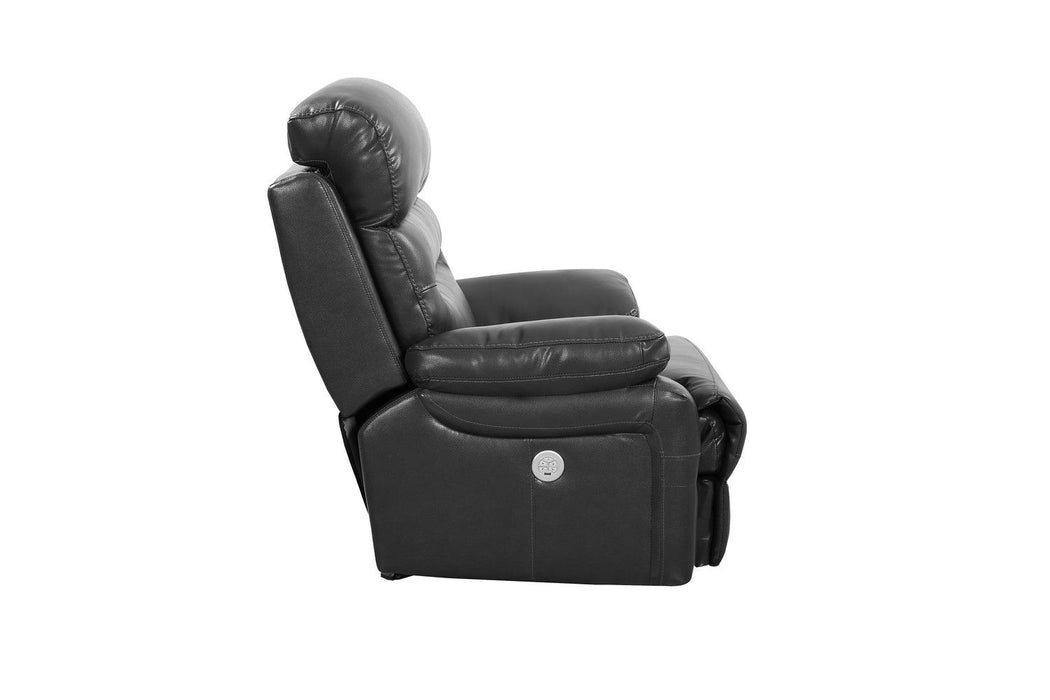 Faux Leather Power Recliner Chair - Gray