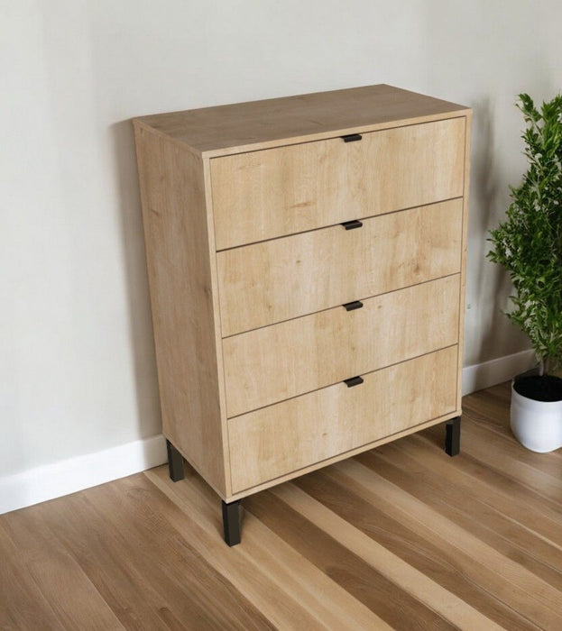 Four Drawer Dresser - Natural