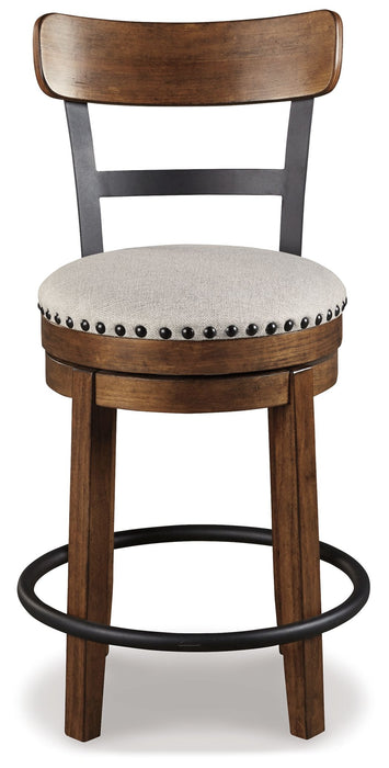 Valebeck - Full Back Swivel Stool - Simple Home Plus