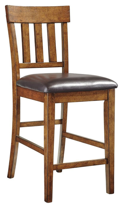 Ralene - Medium Brown - Upholstered Barstool (Set of 2) - Simple Home Plus