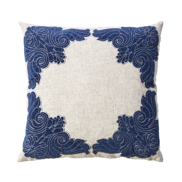 Beth - Pillow (Set of 2) - Beige / Indigo - Simple Home Plus