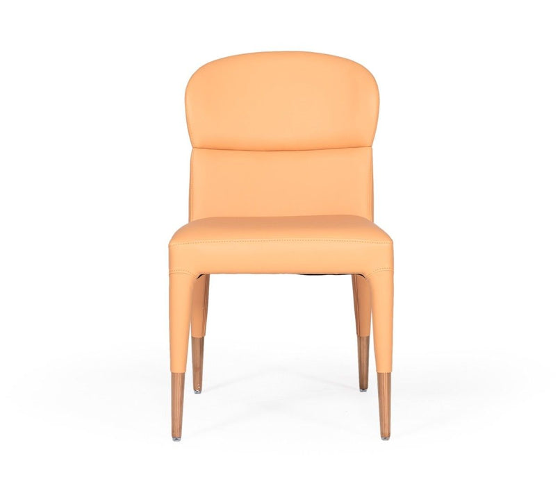 Rosegold Dining Chairs (Set of 2) - Peach