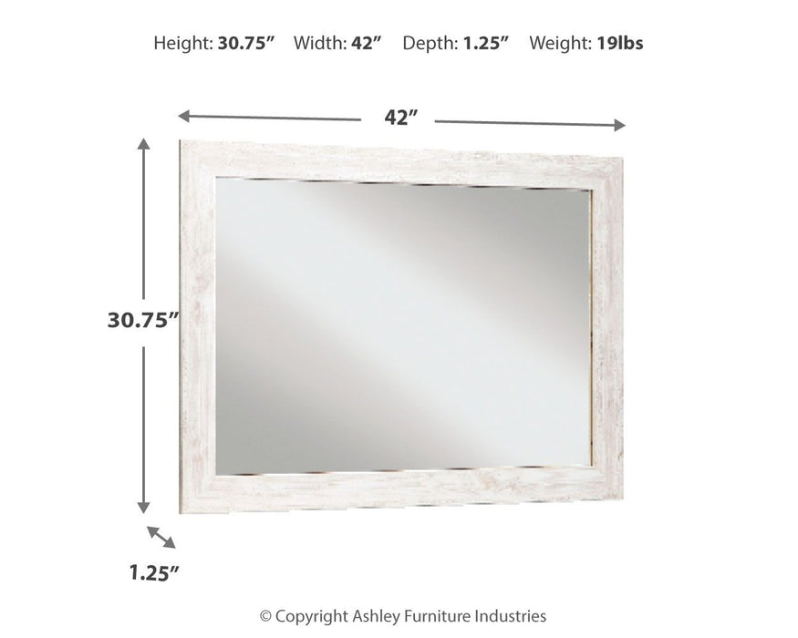 Paxberry - Brown Light - Bedroom Accent Mirror - Simple Home Plus