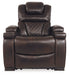 Warnerton - Brown Dark - Pwr Recliner/Adj Headrest - Simple Home Plus