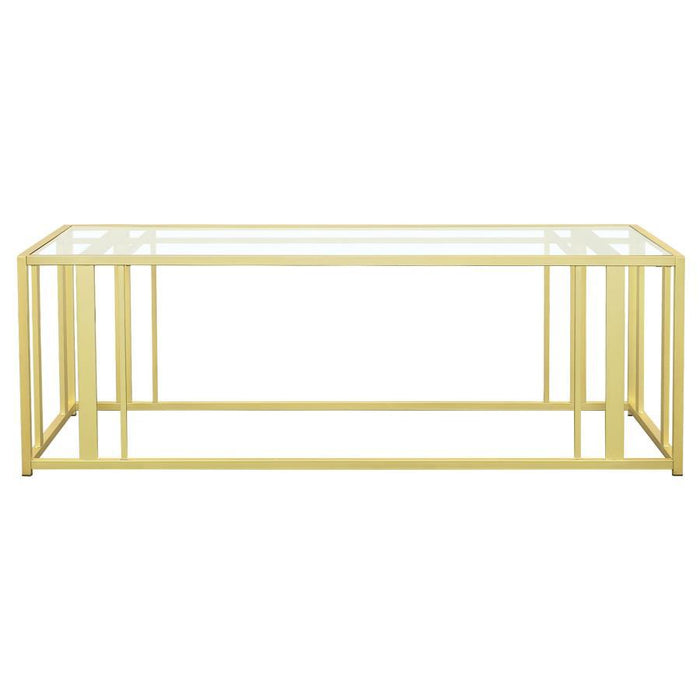 Adri - Metal Frame Coffee Table - Simple Home Plus