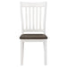 Kingman - Slat Back Dining Chairs (Set of 2) - Espresso And White - Simple Home Plus