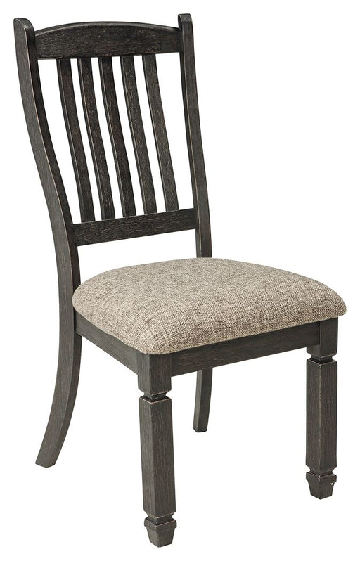 Tyler - Black / Grayish Brown - Dining Uph Side Chair (Set of 2) - Slatback - Simple Home Plus