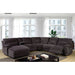 Zuben - Sectional With Console - Gray - Simple Home Plus