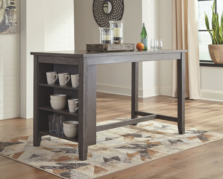 Caitbrook - Gray - Rectangular Dining Room Counter Table - Simple Home Plus