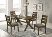 Alston - Rustic Trestle Dining Room Set - Simple Home Plus