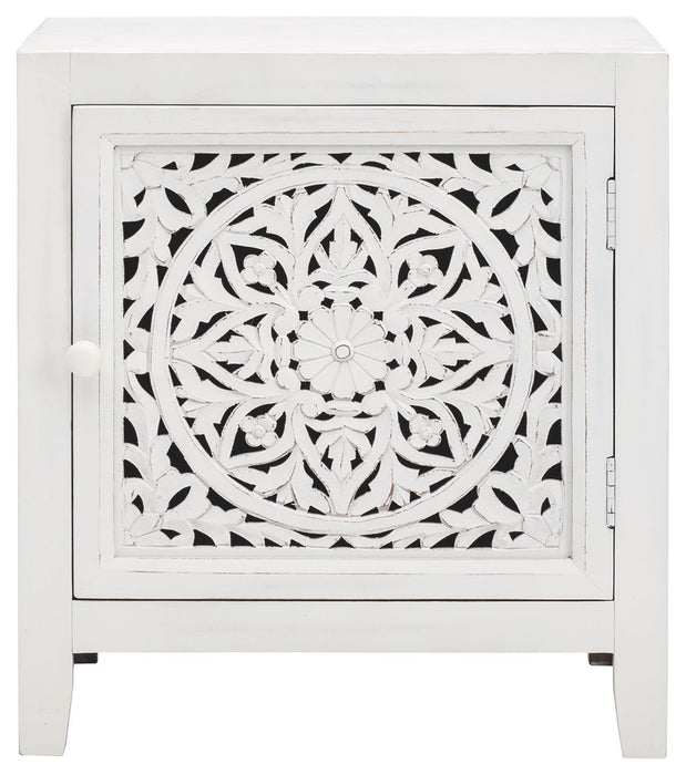 Fossil - White - Accent Cabinet - Simple Home Plus