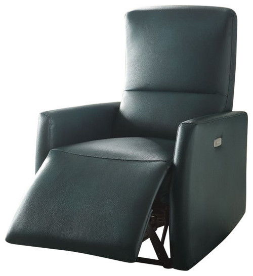 Leather-Aire Power Motion Recliner - Blue