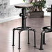 Foskey - Bar Stool (Set of 2) - Antique Black / Natural Tone - Simple Home Plus