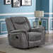 Conrad - Upholstered Motion Glider Recliner - Gray - Simple Home Plus