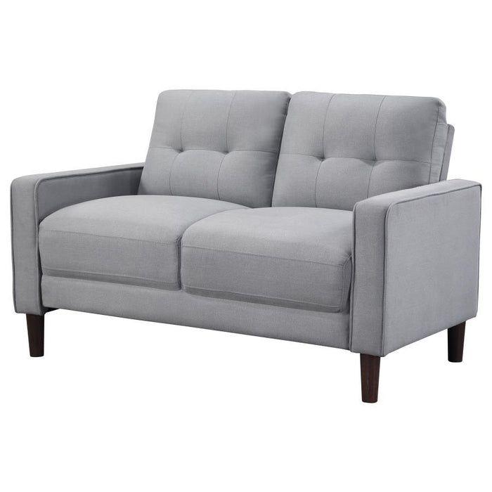 Bowen - Upholstered Track Arms Tufted Loveseat - Simple Home Plus