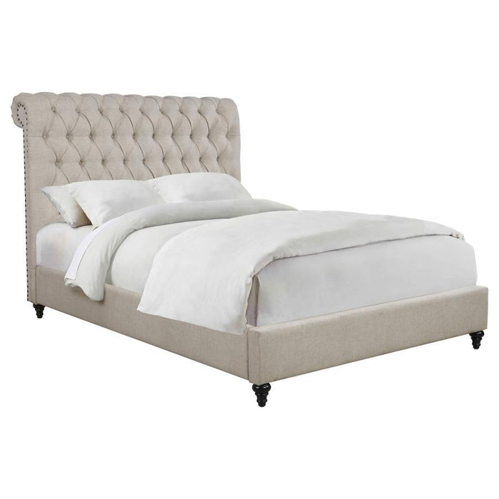 Devon - Button Tufted Upholstered Bed - Simple Home Plus