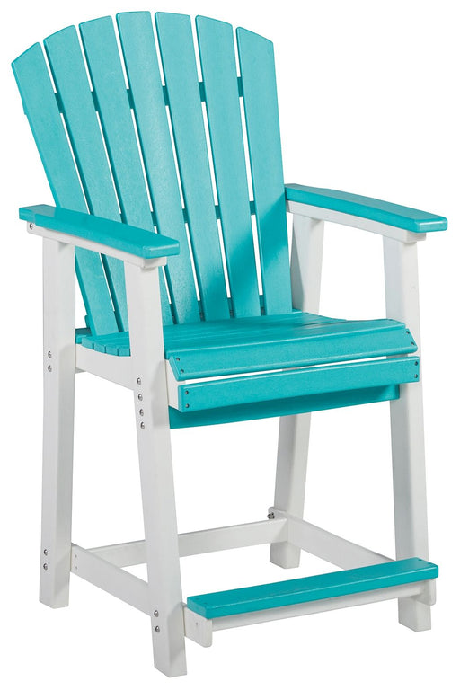 Eisely - Turquoise / White - Barstool (Set of 2) - Simple Home Plus