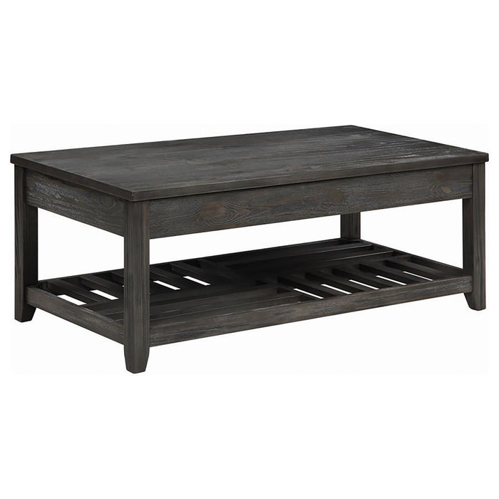 Cliffview - Lift Top Coffee Table With Storage - Cavities Gray - Simple Home Plus