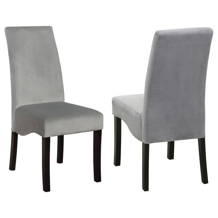 Stanton - Upholstered Side Chairs (Set of 2) - Gray - Simple Home Plus