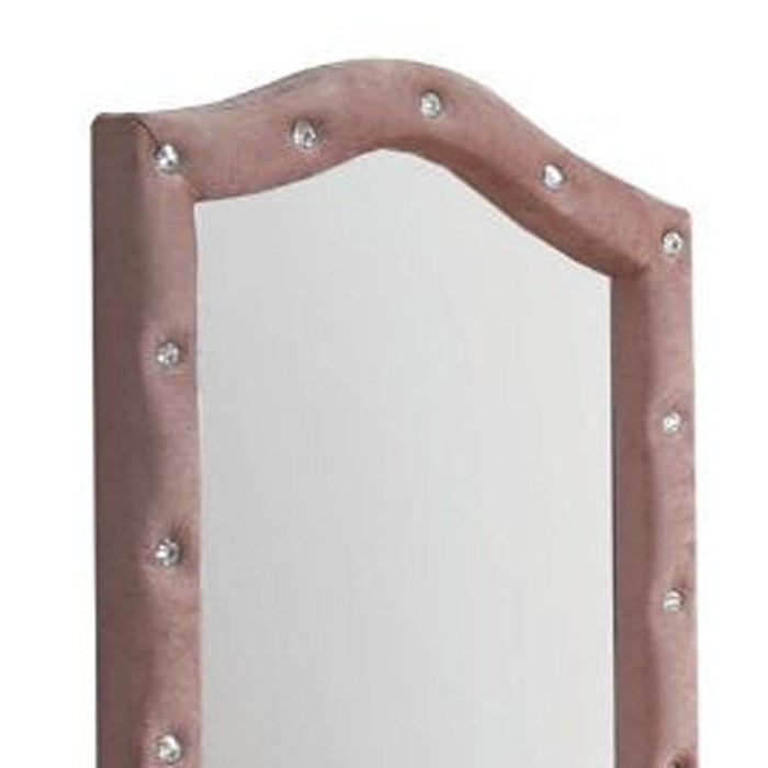 30" Fabric Dresser Mirror - Pink