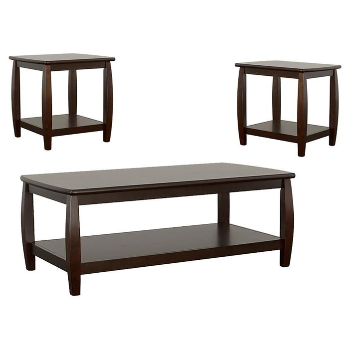 Dixon - 3 Piece Coffee Table Set - Espresso - Simple Home Plus