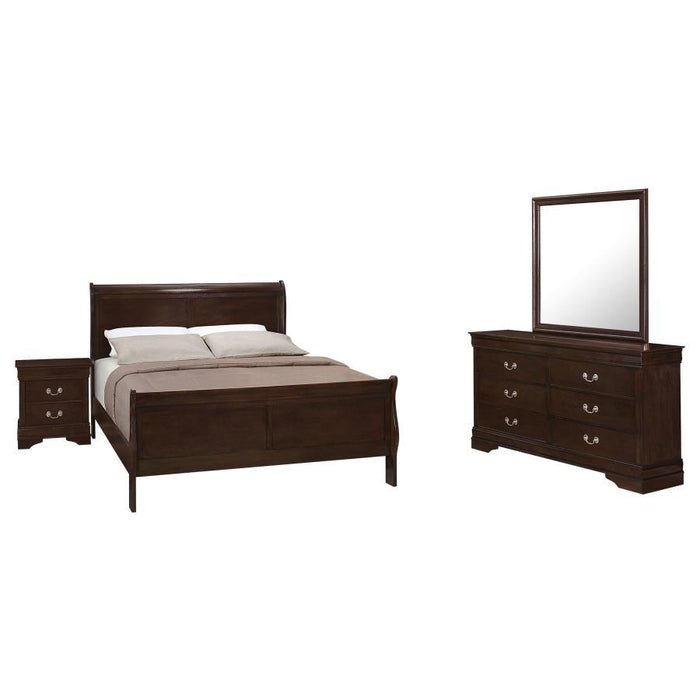 Louis Philippe - Traditional Bedroom Set - Simple Home Plus