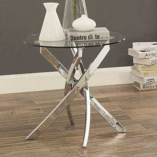 Laila - End Table - Pearl Silver - Simple Home Plus