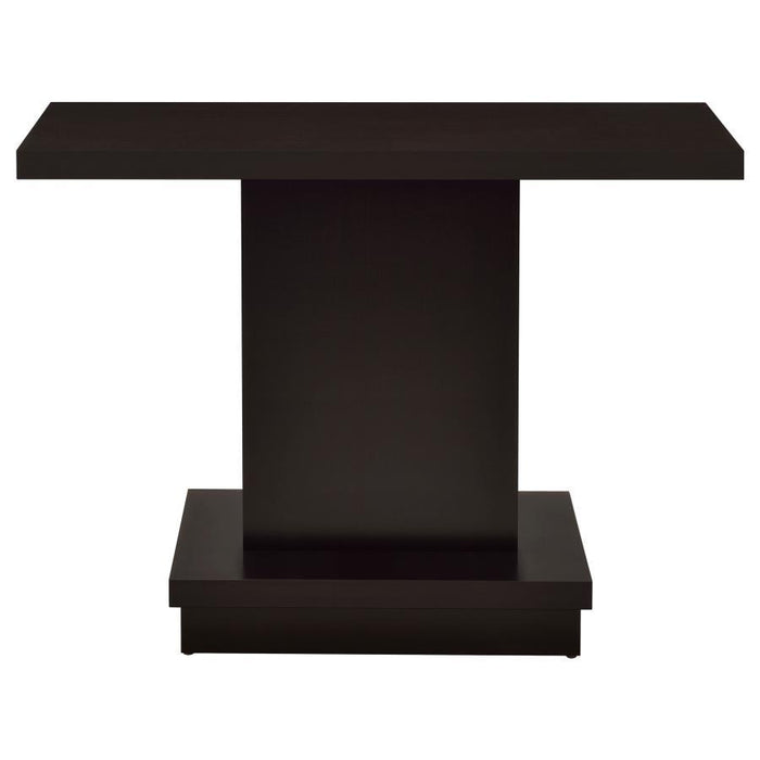 Reston - Pedestal Sofa Table - Cappuccino - Simple Home Plus