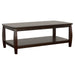 Dixon - Rectangular Coffee Table With Lower Shelf - Espresso - Simple Home Plus