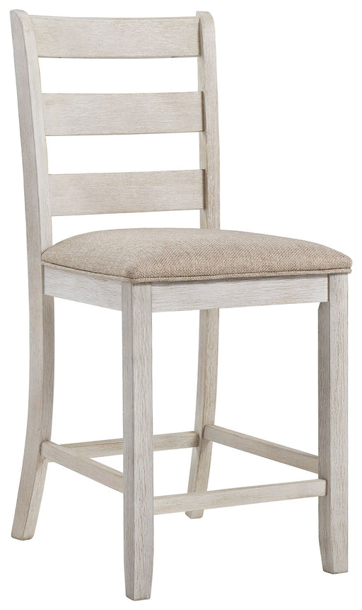 Skempton - White - Upholstered Barstool (Set of 2) - Simple Home Plus