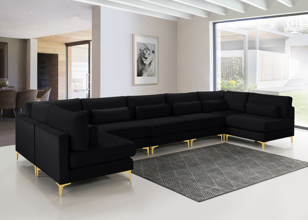 Julia - Modular Sectional 7 Piece - Black