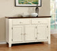 Harrisburg - Server - Vintage White / Dark Oak - Simple Home Plus