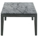 Mozzi - Rectangular Coffee Table Faux Marble - Gray And Black - Simple Home Plus