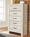 Bellaby - Whitewash - Five Drawer Chest - Simple Home Plus