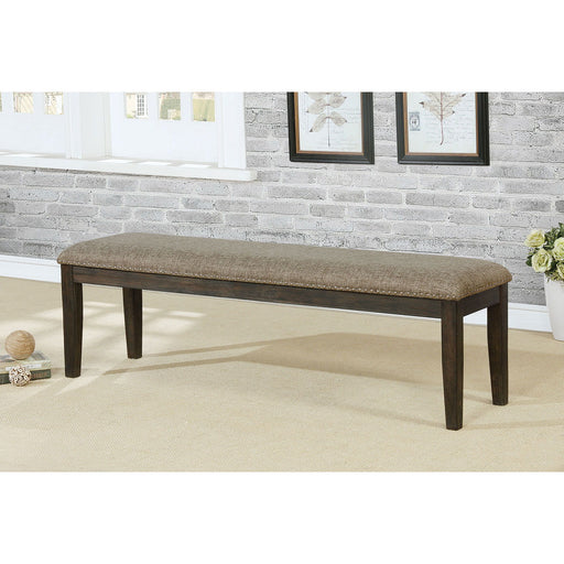 Faulk - Bench - Espresso / Warm Gray - Simple Home Plus